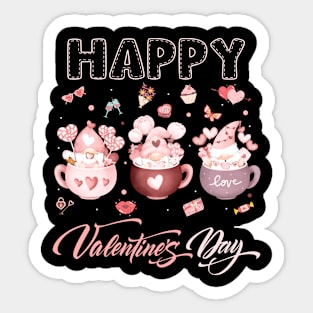 Cup Of Tea Happy Valentine's Day Sticker